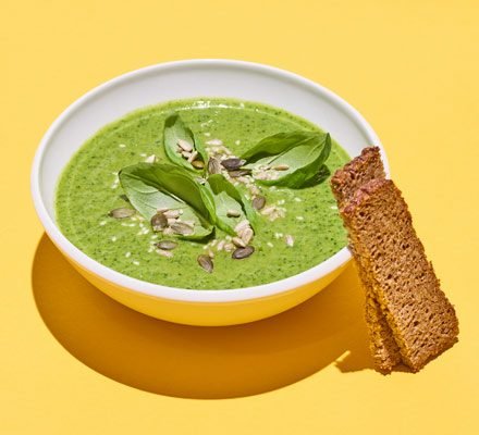 Courgette, leek & goat’s cheese soup