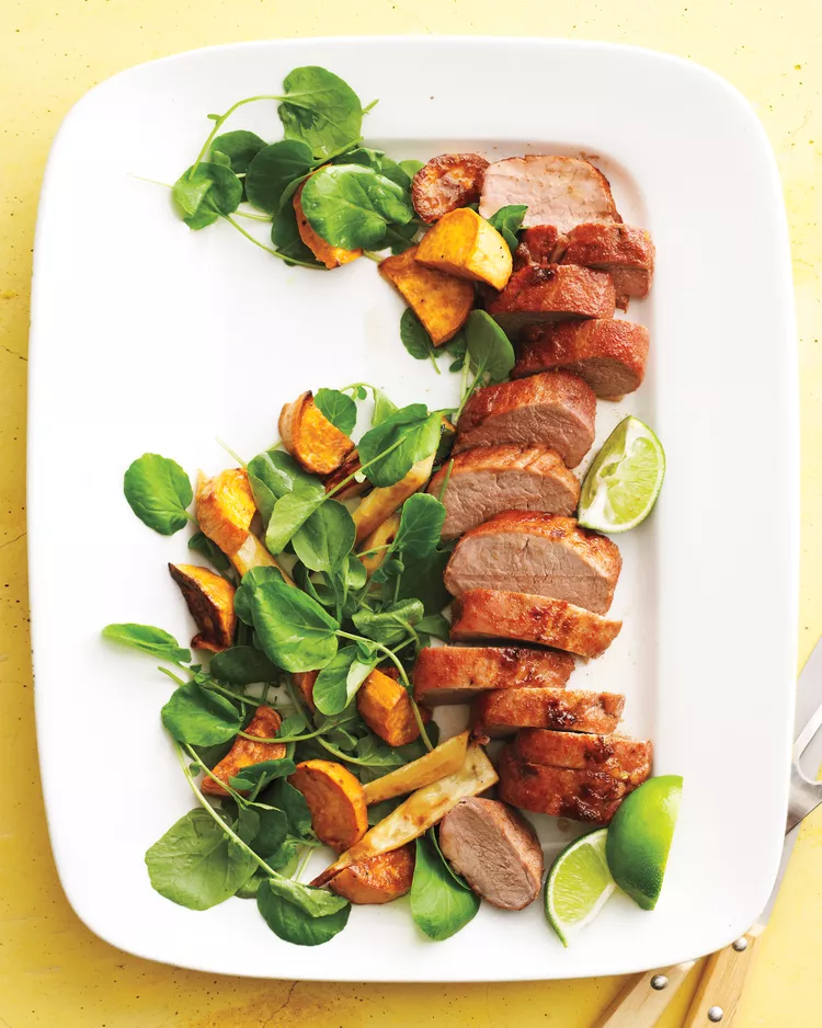 Spicy Pork With Parsnips and Sweet Potatoes