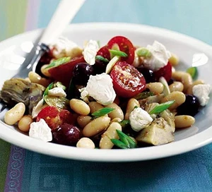 Mediterranean-style bean salad