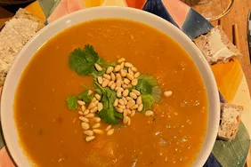 Curried Butternut Squash and Apple Bisque